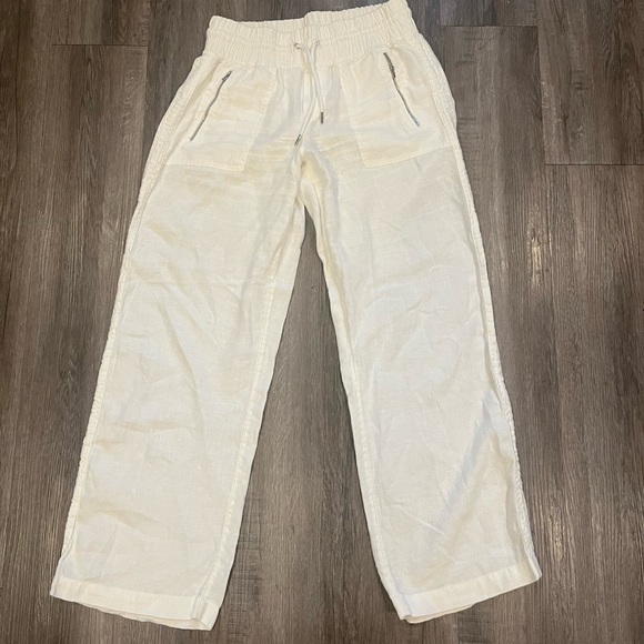 Athleta Cabo Linen Wide Leg Pant Size 10 - Picture 12 of 12